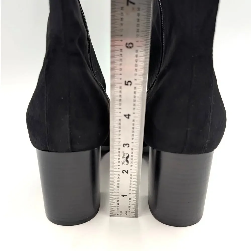 Aerosoles Centola Knee High Boot Square Toe Women's Black Size US10WW